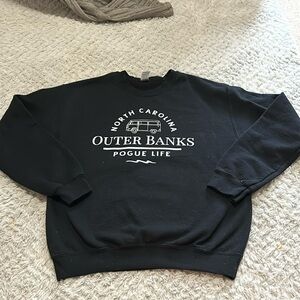 customized black, OBX movie crewneck
